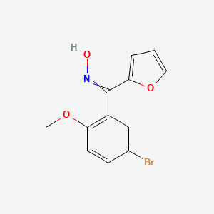 N-[(5-Bromo-2-methoxyphenyl)(furan-2-yl)methylidene]hydroxylamine