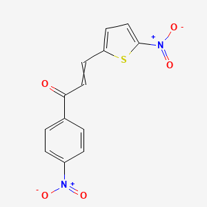 1-(4-Nitrophenyl)-3-(5-nitrothiophen-2-yl)prop-2-en-1-one