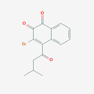 1,2-Naphthalenedione, 3-bromo-4-(3-methyl-1-oxobutyl)-