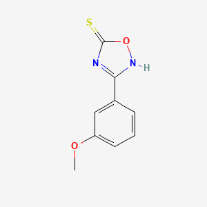 molecular formula C9H8N2O2S B1453792 3-(3-甲氧基苯基)-1,2,4-噁二唑-5-硫醇 CAS No. 1339516-36-7