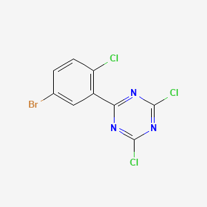 2-(5-Bromo-2-chlorophenyl)-4,6-dichloro-1,3,5-triazine