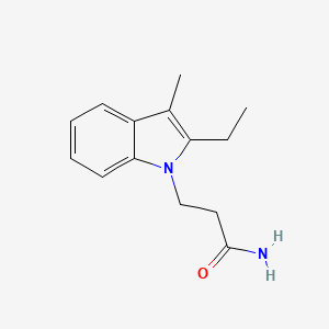 3-(2-Ethyl-3-methyl-1H-indol-1-yl)propanamide