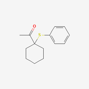 1-[1-(Phenylsulfanyl)cyclohexyl]ethan-1-one