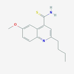 2-Butyl-6-methoxyquinoline-4-carbothioamide