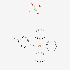 [(4-Methylphenyl)methyl](triphenyl)arsanium perchlorate