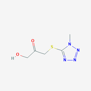 1-Hydroxy-3-[(1-methyl-1H-tetrazol-5-yl)sulfanyl]propan-2-one