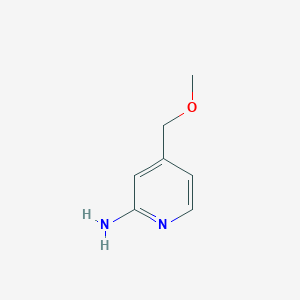 molecular formula C7H10N2O B1453806 4-(甲氧基甲基)吡啶-2-胺 CAS No. 1125398-71-1