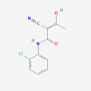 N-(2-Chlorophenyl)-2-cyano-3-hydroxybut-2-enamide