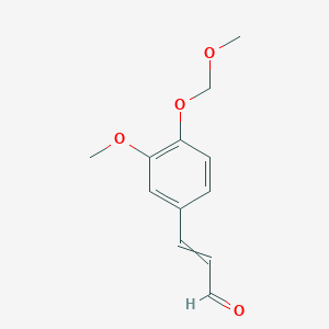 2-Propenal, 3-[3-methoxy-4-(methoxymethoxy)phenyl]-, (E)-