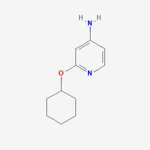 molecular formula C11H16N2O B1453811 2-(环己氧基)吡啶-4-胺 CAS No. 1248075-07-1