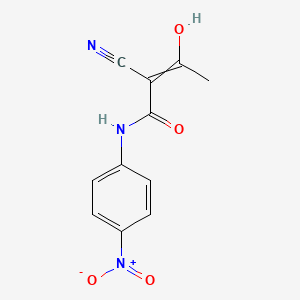 2-Cyano-3-hydroxy-N-(4-nitrophenyl)but-2-enamide