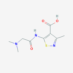 5-[(N,N-Dimethylglycyl)amino]-3-methyl-1,2-thiazole-4-carboxylic acid