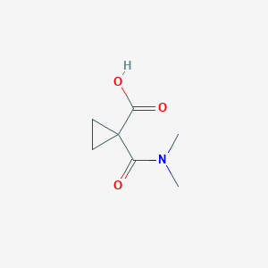molecular formula C7H11NO3 B1453814 1-(Dimethylcarbamoyl)cyclopropanecarboxylic acid CAS No. 1229625-39-1