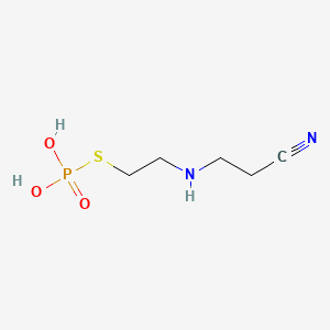 Propanenitrile, 3-[[2-(phosphonothio)ethyl]amino]-