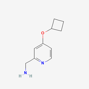molecular formula C10H14N2O B1453817 (4-Cyclobutoxypyridin-2-yl)methanamine CAS No. 1250948-64-1