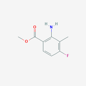 molecular formula C9H10FNO2 B1453818 2-氨基-4-氟-3-甲基苯甲酸甲酯 CAS No. 928839-58-1