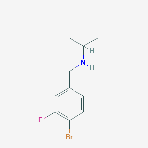 molecular formula C11H15BrFN B1453819 [(4-Bromo-3-fluorophenyl)methyl](butan-2-yl)amine CAS No. 1247432-21-8