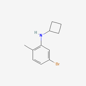 molecular formula C11H14BrN B1453820 5-溴-N-环丁基-2-甲基苯胺 CAS No. 1247047-82-0