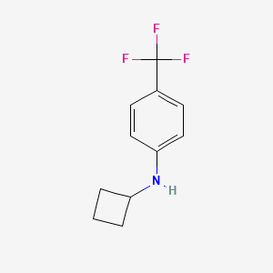 molecular formula C11H12F3N B1453821 N-cyclobutyl-4-(trifluoromethyl)aniline CAS No. 1247849-31-5
