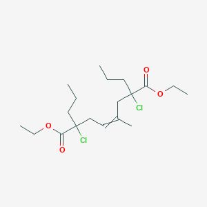 Diethyl 2,7-dichloro-4-methyl-2,7-dipropyloct-4-enedioate