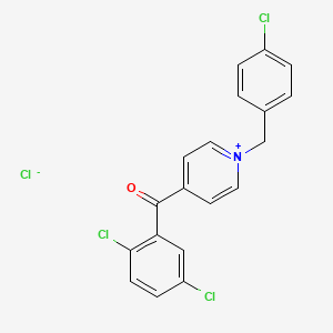 1-[(4-Chlorophenyl)methyl]-4-(2,5-dichlorobenzoyl)pyridin-1-ium chloride