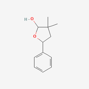 3,3-Dimethyl-5-phenyloxolan-2-ol