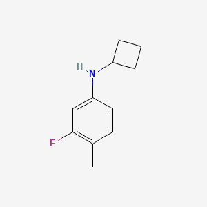 molecular formula C11H14FN B1453824 N-cyclobutyl-3-fluoro-4-methylaniline CAS No. 1248411-33-7