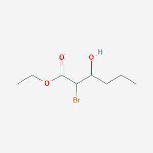 Ethyl 2-bromo-3-hydroxyhexanoate