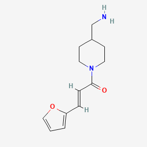 molecular formula C13H18N2O2 B1453825 (E)-1-(4-(氨基甲基)哌啶-1-基)-3-(呋喃-2-基)丙-2-烯-1-酮 CAS No. 1286383-65-0