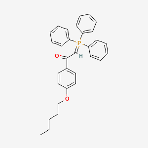 1-[4-(Pentyloxy)phenyl]-2-(triphenyl-lambda~5~-phosphanylidene)ethan-1-one