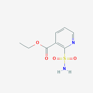 molecular formula C8H10N2O4S B1453830 2-磺酰胺基吡啶-3-羧酸乙酯 CAS No. 247136-80-7