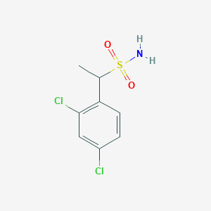 molecular formula C8H9Cl2NO2S B1453831 1-(2,4-Dichlorophenyl)ethane-1-sulfonamide CAS No. 1249874-04-1