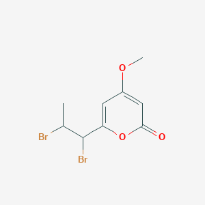 6-(1,2-Dibromopropyl)-4-methoxy-2H-pyran-2-one