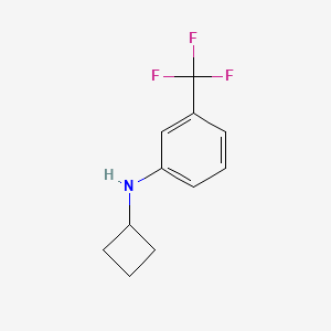 molecular formula C11H12F3N B1453832 N-环丁基-3-(三氟甲基)苯胺 CAS No. 1250335-16-0