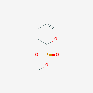 molecular formula C6H10O4P- B14538357 Methyl 3,4-dihydro-2H-pyran-2-ylphosphonate CAS No. 62317-70-8