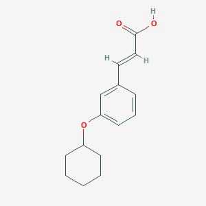 molecular formula C15H18O3 B1453842 3-[3-(环己氧基)苯基]丙-2-烯酸 CAS No. 1087799-13-0
