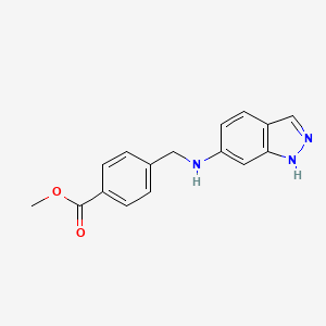 molecular formula C16H15N3O2 B1453845 4-{[(2H-吲唑-6-基)氨基]甲基}苯甲酸甲酯 CAS No. 864414-59-5