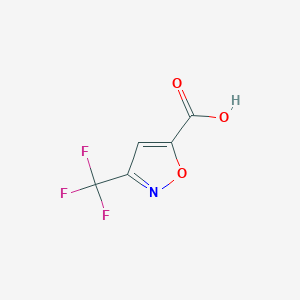 molecular formula C5H2F3NO3 B1453851 3-(Trifluoromethyl)-1,2-oxazole-5-carboxylic acid CAS No. 251912-75-1
