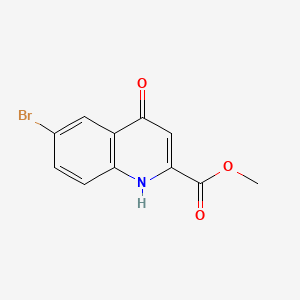 molecular formula C11H8BrNO3 B1453853 Methyl 6-bromo-4-hydroxyquinoline-2-carboxylate CAS No. 262586-62-9