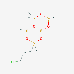 molecular formula C10H27ClO5Si5 B14538534 CID 78065461 