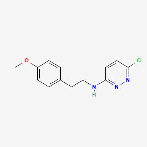 molecular formula C13H14ClN3O B1453857 6-chloro-N-[2-(4-methoxyphenyl)ethyl]pyridazin-3-amine CAS No. 1040013-91-9