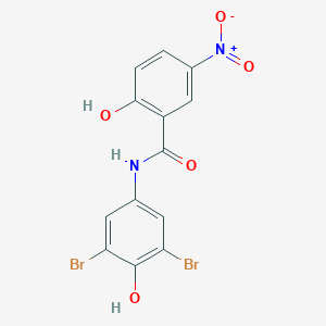 N-(3,5-Dibromo-4-hydroxyphenyl)-2-hydroxy-5-nitrobenzamide