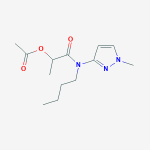 1-[Butyl(1-methyl-1H-pyrazol-3-yl)amino]-1-oxopropan-2-yl acetate