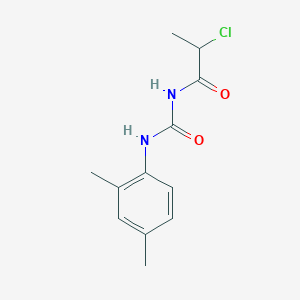 molecular formula C12H15ClN2O2 B1453861 3-(2-Chloropropanoyl)-1-(2,4-dimethylphenyl)urea CAS No. 941166-95-6