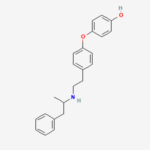 Phenol, 4-[4-[2-[(1-methyl-2-phenylethyl)amino]ethyl]phenoxy]-