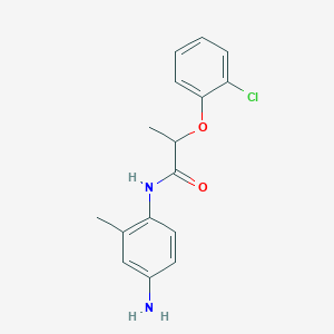 molecular formula C16H17ClN2O2 B1453865 N-(4-Amino-2-methylphenyl)-2-(2-chlorophenoxy)-propanamide CAS No. 1020057-57-1