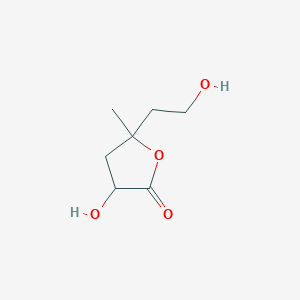 3-Hydroxy-5-(2-hydroxyethyl)-5-methyloxolan-2-one