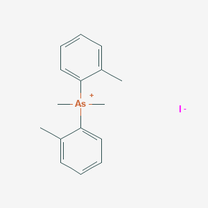 Dimethylbis(2-methylphenyl)arsanium iodide