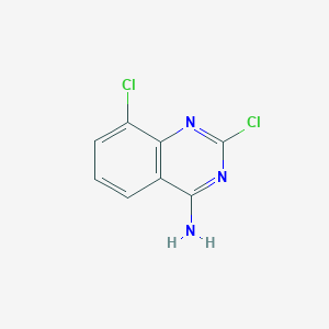 molecular formula C8H5Cl2N3 B1453867 2,8-Dichloroquinazolin-4-amine CAS No. 1107694-84-7
