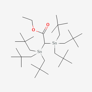 Ethyl bis[tris(2,2-dimethylpropyl)stannyl]acetate